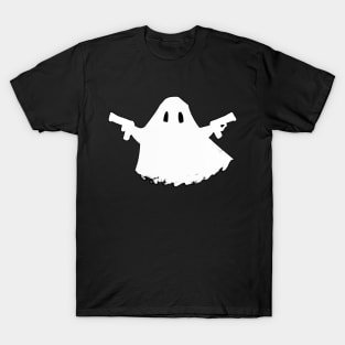 Ghost with a gun (white version) T-Shirt